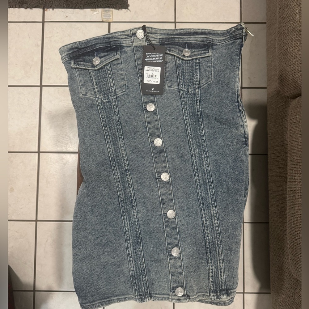 Denim Corset Dress - Picture 4 of 4